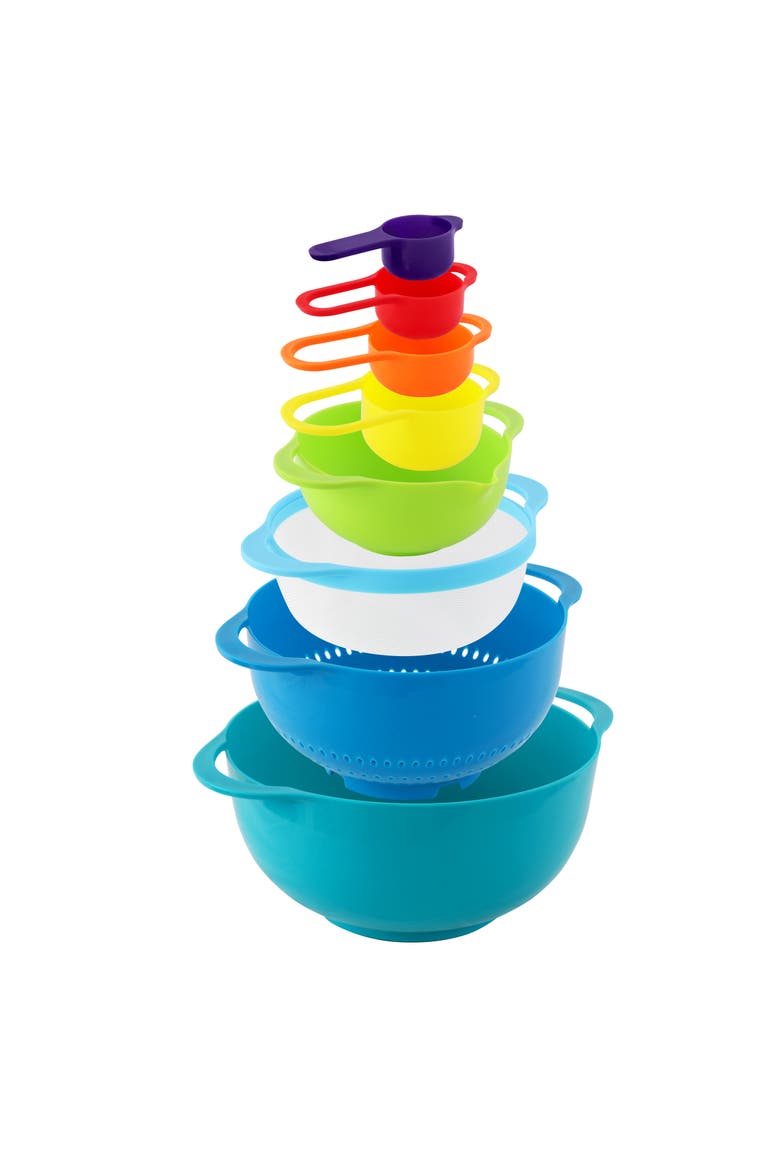 Stackable Mixing Bowl and Measuring Cup Set, Alternate, color, Assorted