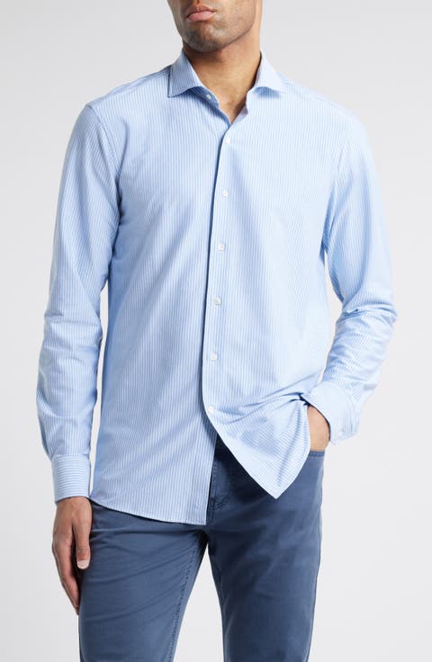 Excursionist Flex Thin Stripe Button-Up Shirt