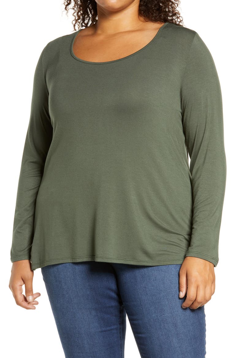 Twist Back Top, Main, color, OLIVE