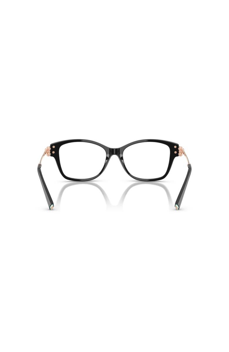Tiffany & Co. 51mm Butterfly optical glasses, Alternate, color, Black