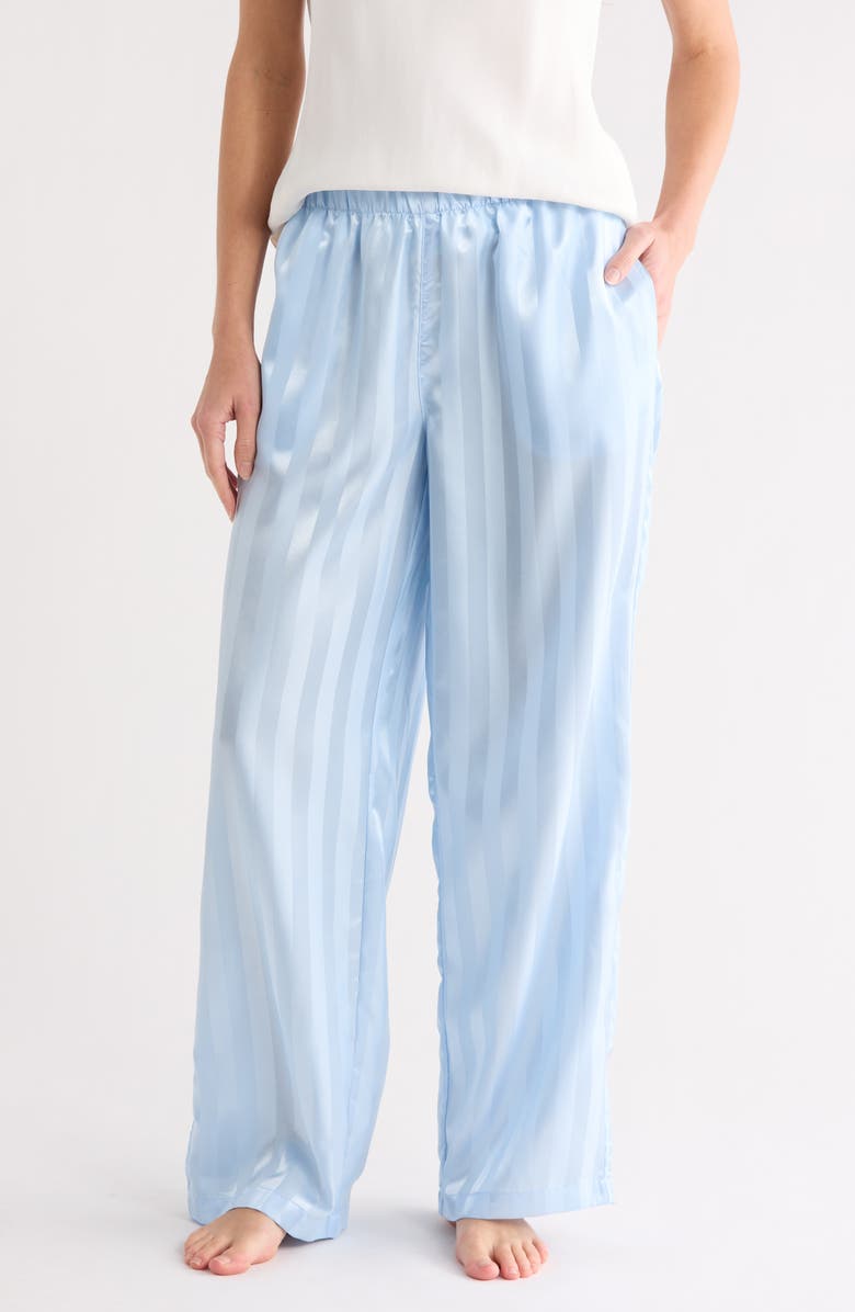 YOGALICIOUS Straight Leg Lounge Pants, Main, color, Serenity Sky