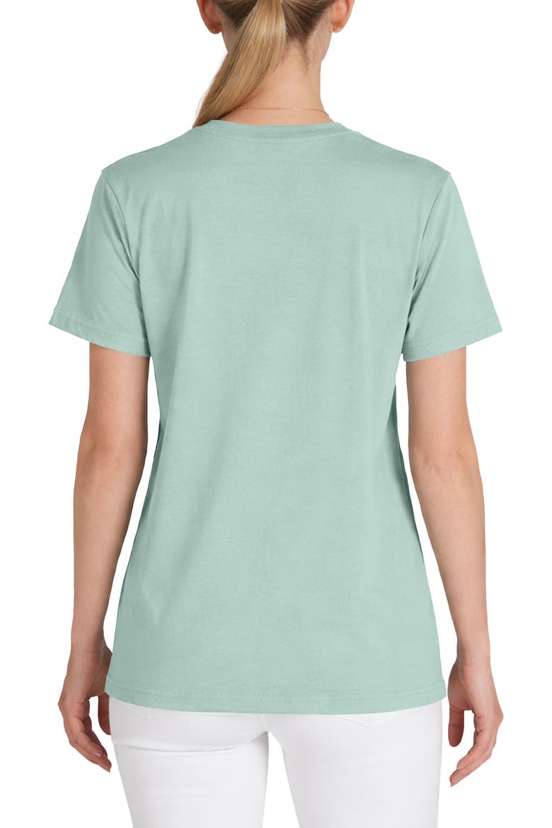 Womens Lil Coffee Jersey Tee, Alternate, color, Dusty Blue