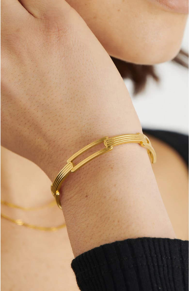 Katie Loxton Arabella Bangle, Alternate, color, Gold Coated