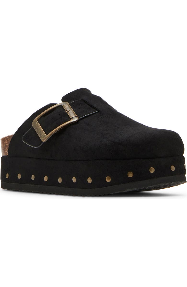 Madden Girl Luna Mule, Main, color, Black Fab