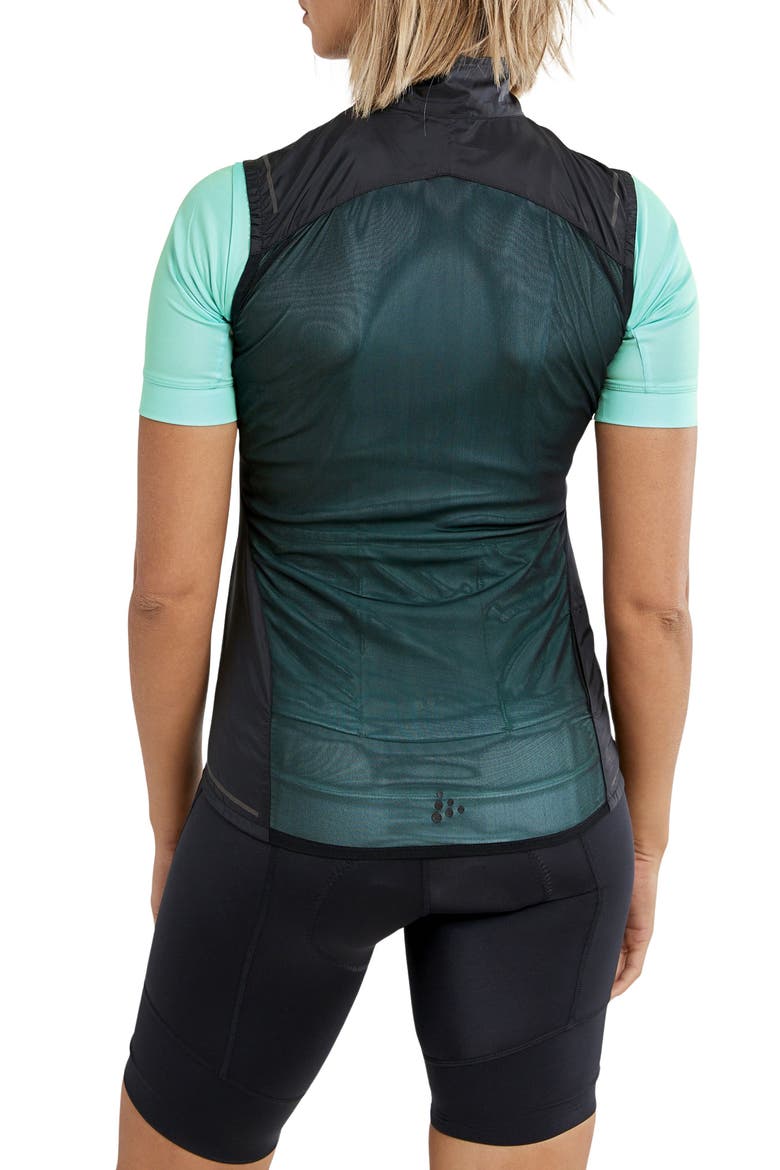 Essence Water Repellent Bike Vest, Alternate, color, BLACK