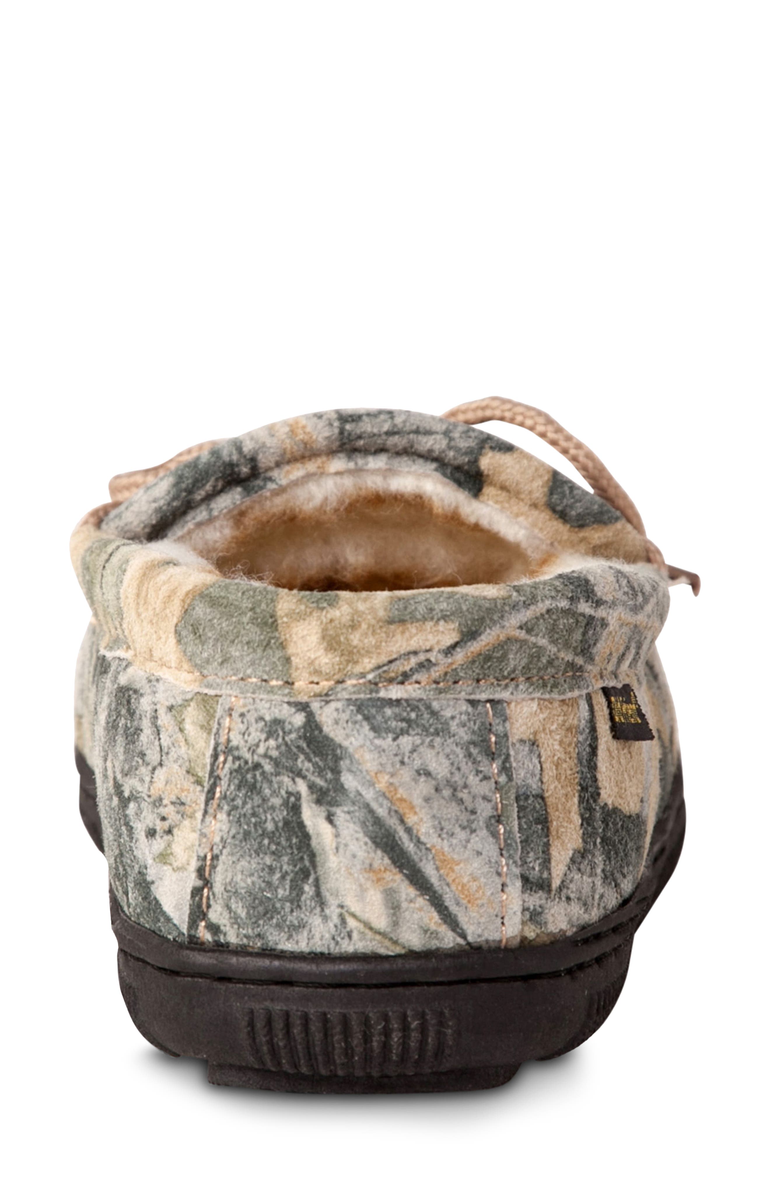 Old Friend Faux Shearling Lined Camo Loafer, Alternate, color, 