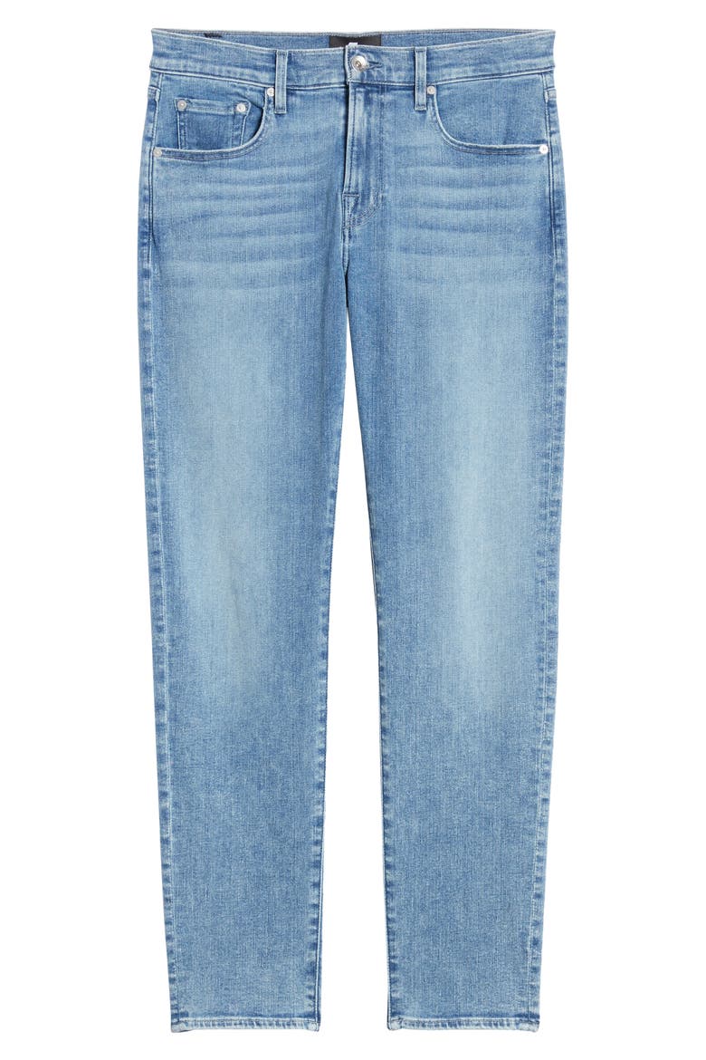 7 For All Mankind® Adrien Slim Fit Clean Pocket Skinny Jeans, Alternate, color, BIGNELL
