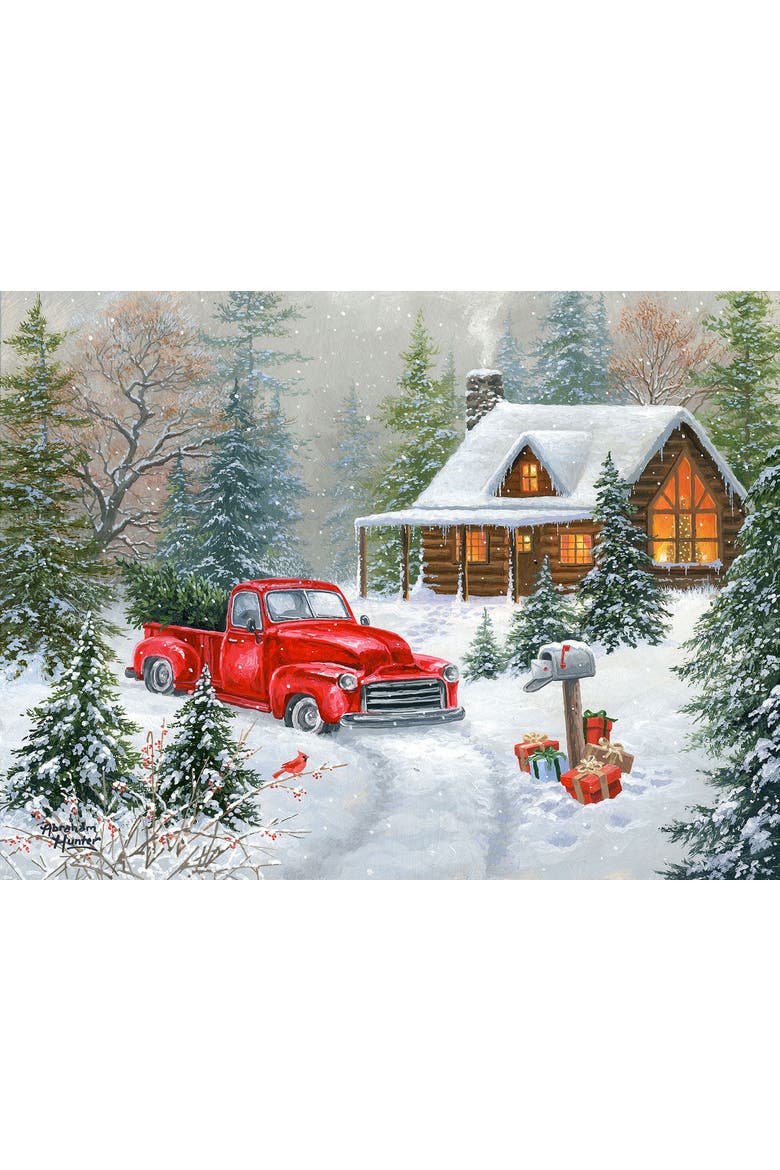 Christmas Tree Cabin 500 piece Jigsaw Puzzle for Adults, Alternate, color, Multicolor