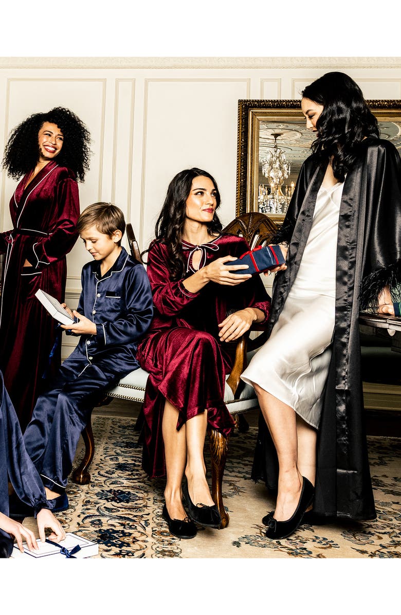 Petite Plume Silk Chemise, Alternate, color,