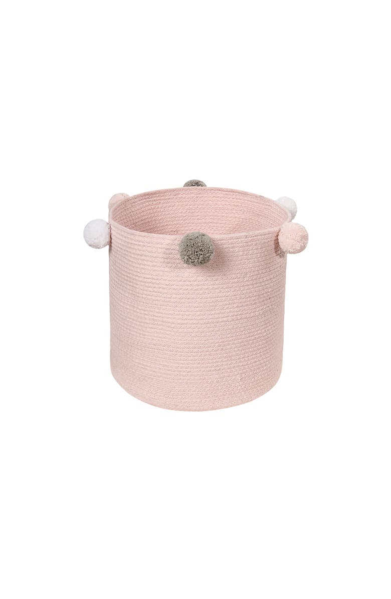 Lorena Canals Baby Basket Bubbly, Main, color, Soft Pink, White, Grey
