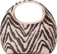 Loeffler Randall Kenzie Woven Raffia Top Handle Bag