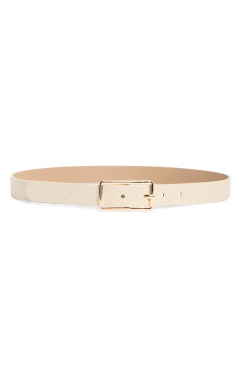 Chloe Embossed Faux Leather Belt