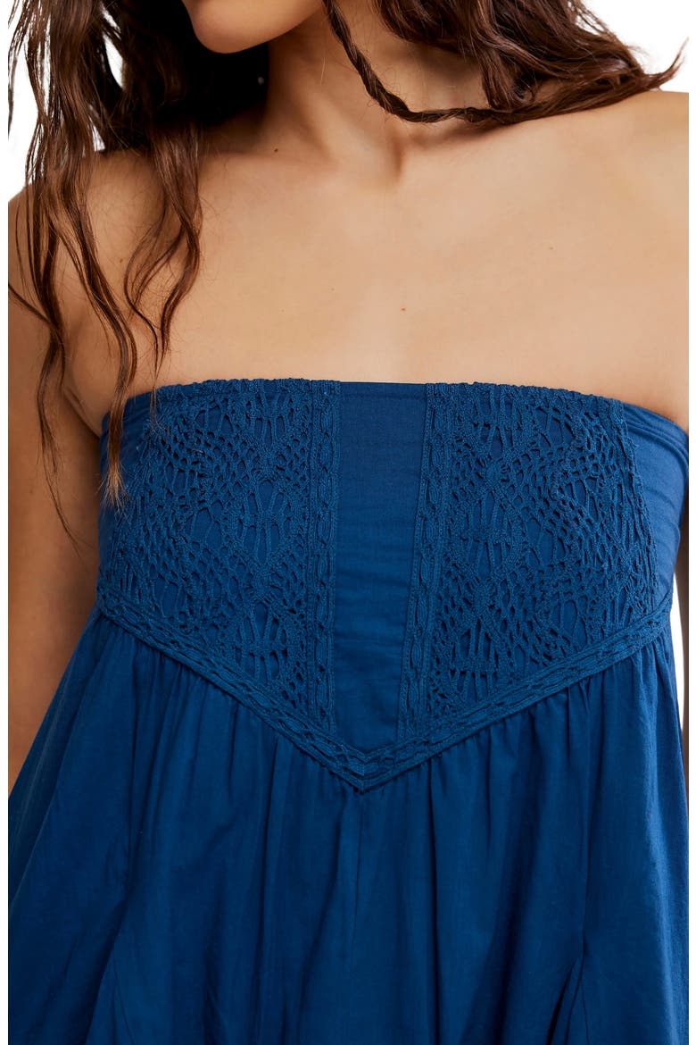 Frida Embroidered Godet Midi Skirt, Alternate, color, POSEIDON