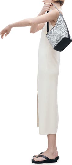 Bateau Neck Sleeveless Maxi Dress