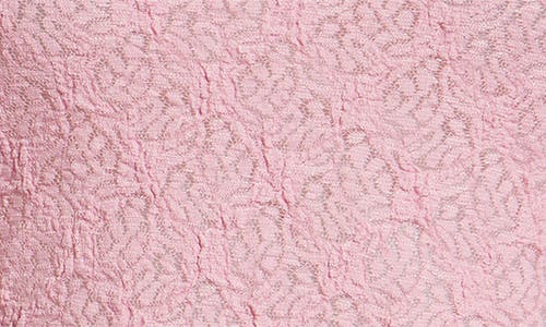 Free People Bell Sleeve Sheer Cotton Blend Lace Top In Pink