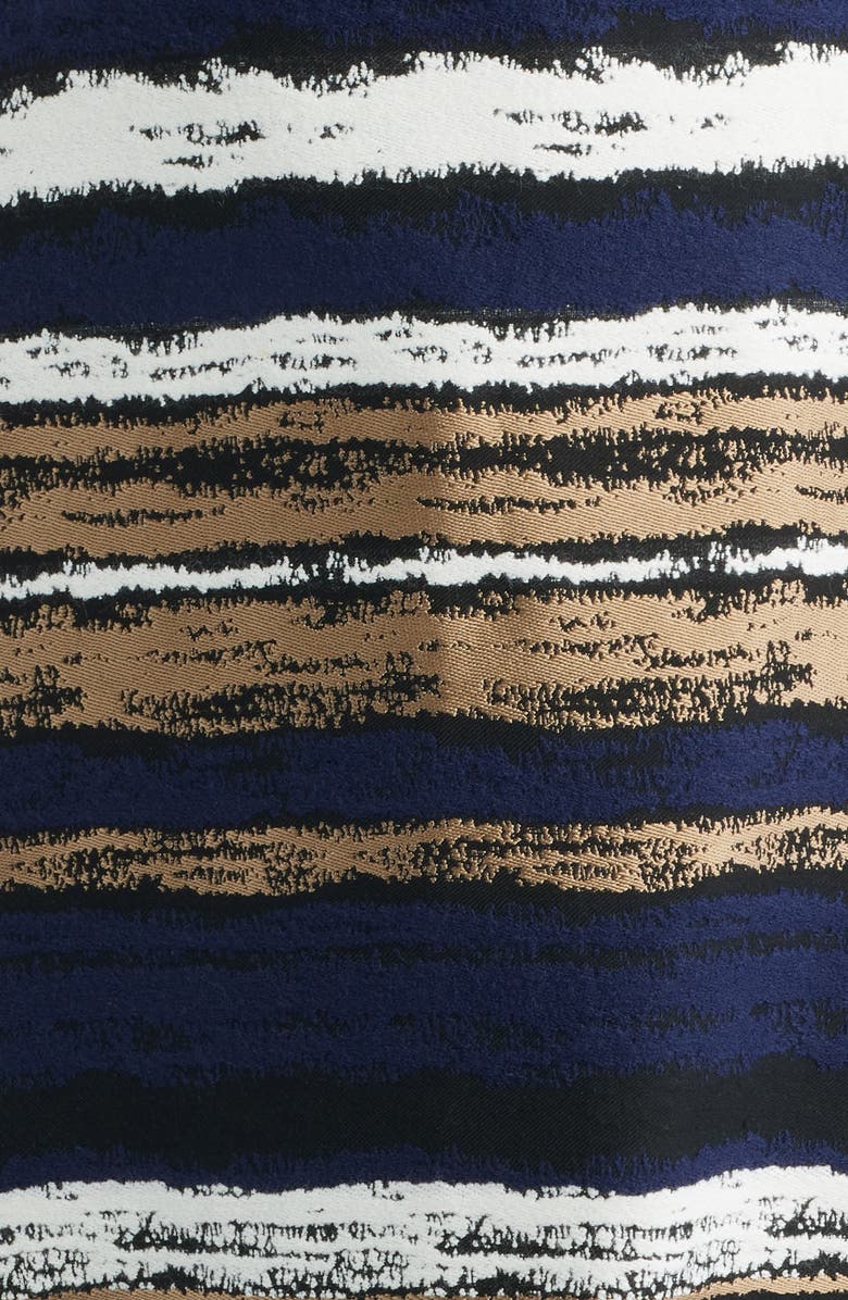 Sam Edelman Strapless Brocade Dress, Alternate, color, Navy