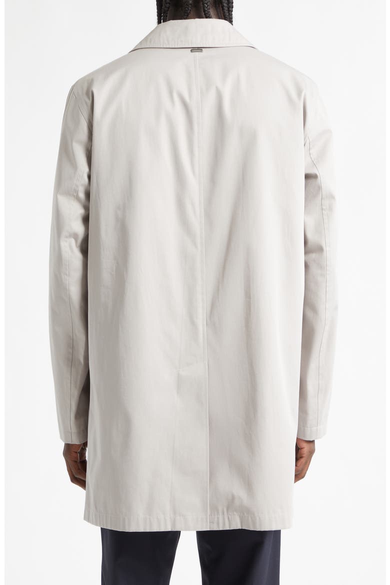 Dean Single Breasted Water Resistant Cotton Gabardine Trench Coat, Alternate, color, PEARL GRAY