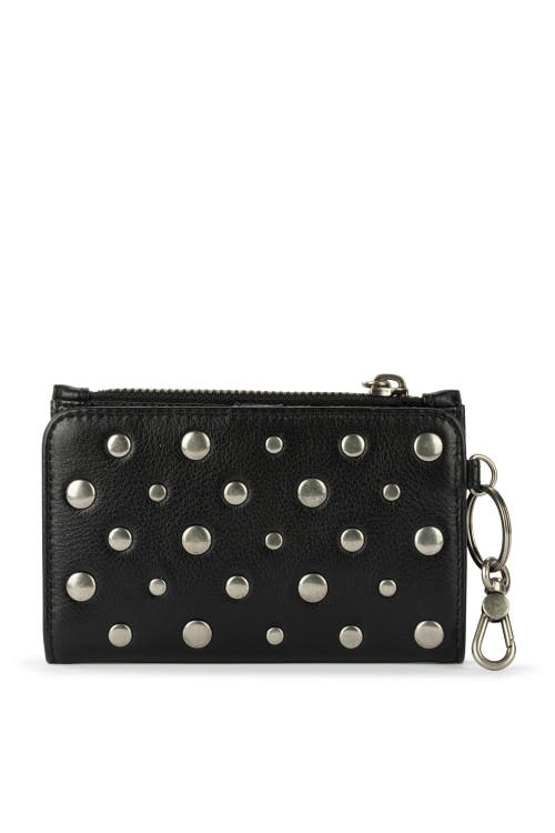 The Sak Encino Leather Card Wallet In Black