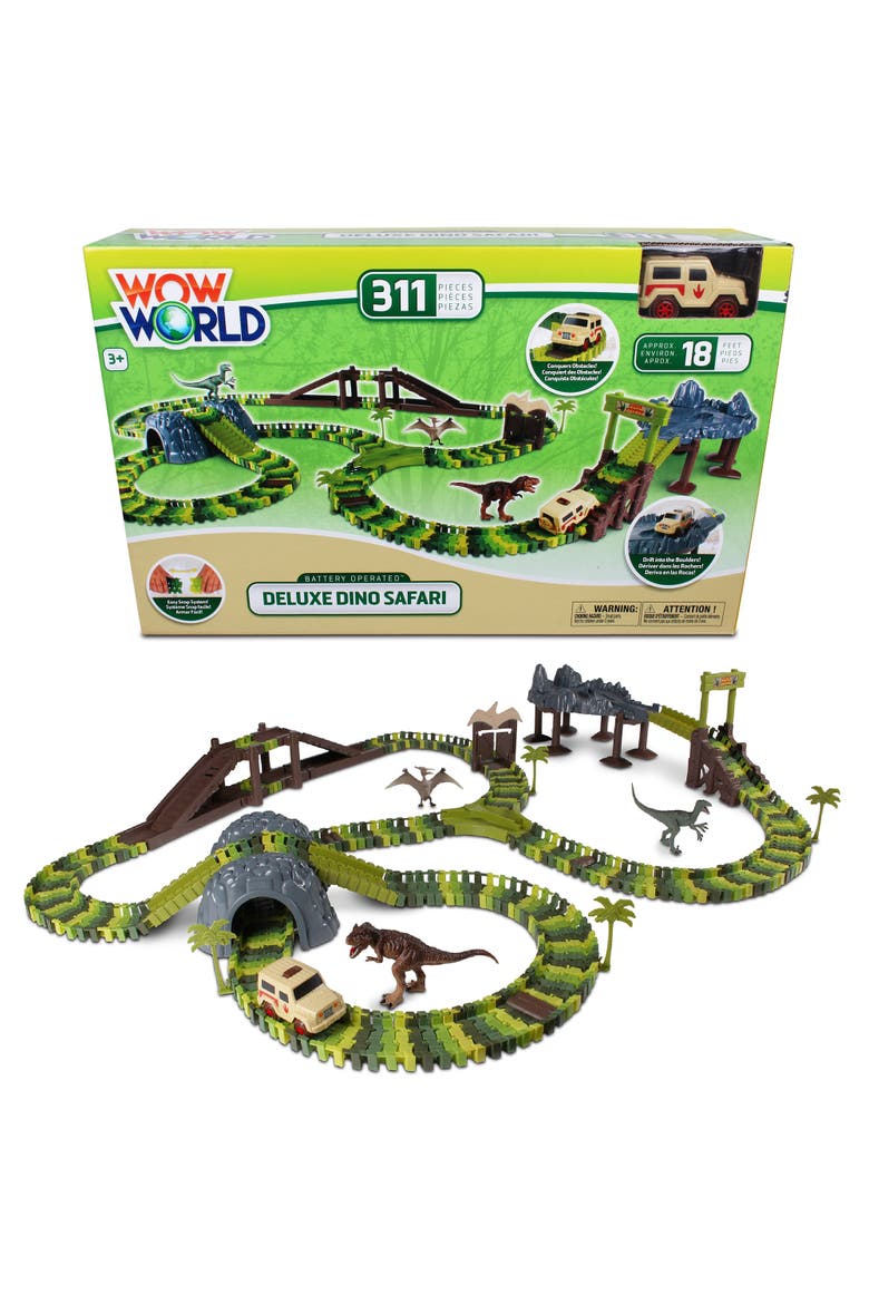 Deluxe Dino Safari Track 311 Piece Set, Alternate, color, Multicolored