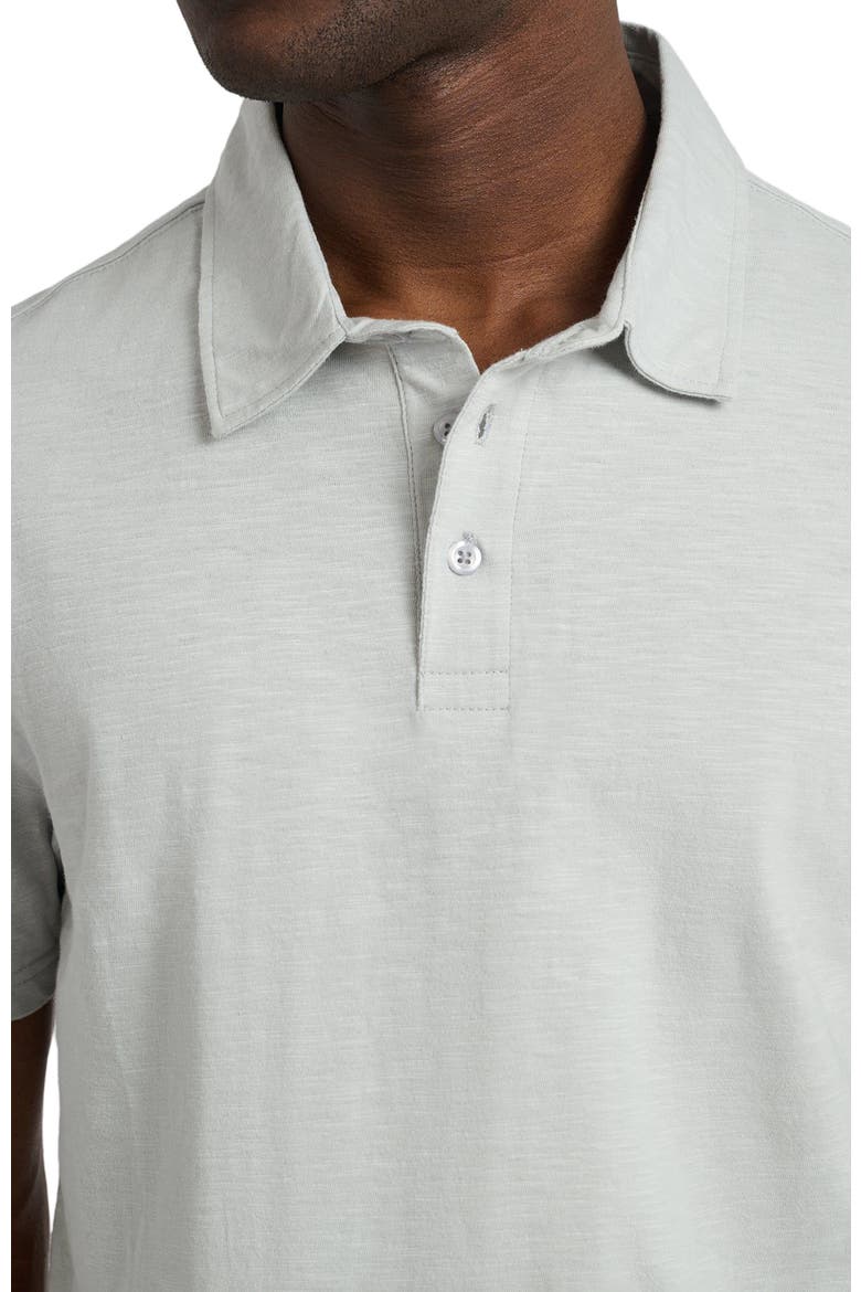 Slub Short Sleeve Polo, Alternate, color, LIGHT GRAY
