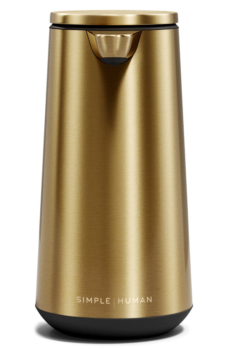 simplehuman Rechargeable Sensor Pump Foam Soap Dispenser, Alternate, color, Gold