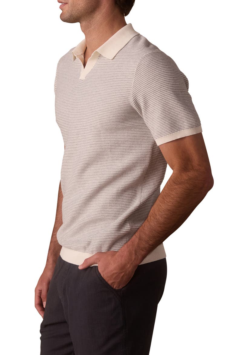 Robles Bird's Eye Polo, Alternate, color, CREAM/ GREY