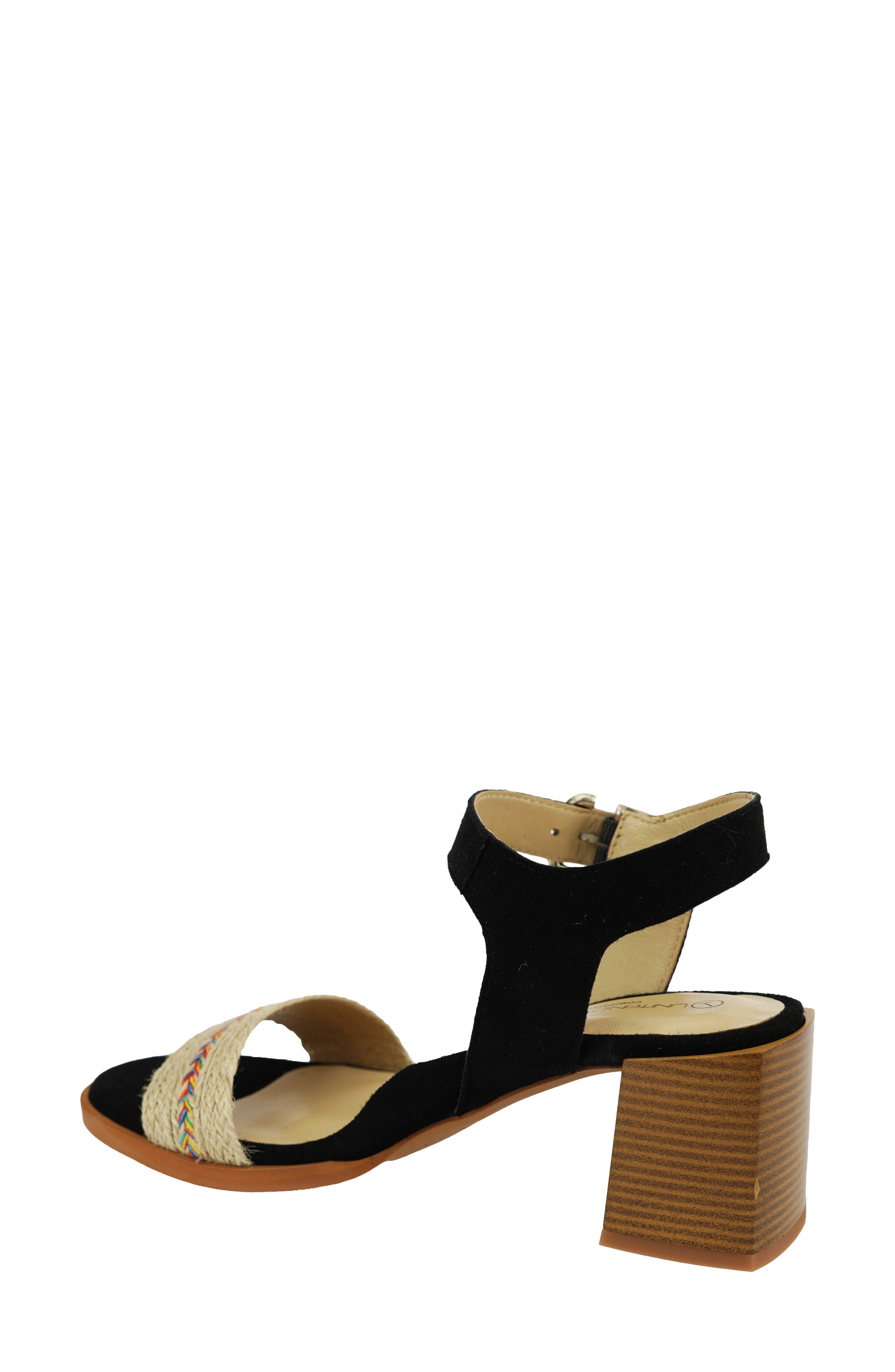 Unity in Diversity Yolanda Rainbow Braid Ankle Strap Sandal, Alternate, color, 