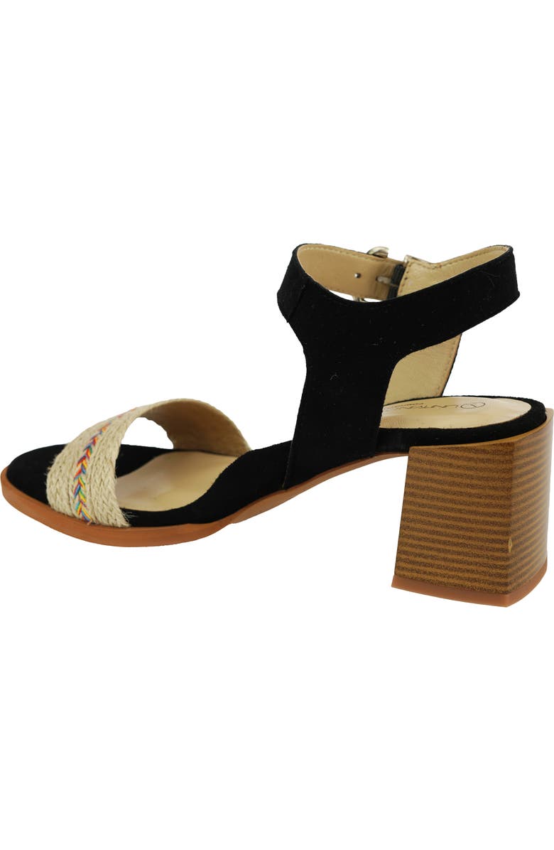 Unity in Diversity Yolanda Rainbow Braid Ankle Strap Sandal, Alternate, color,