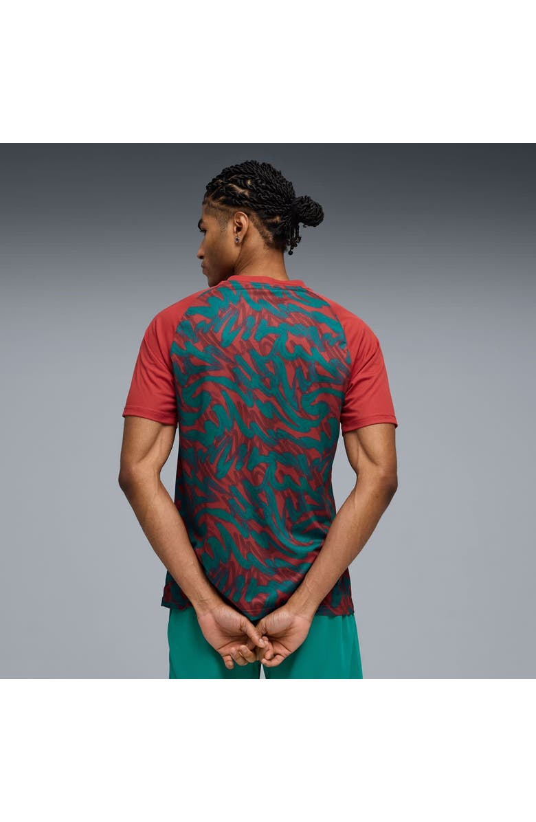 PUMA Men's Puma Red Portugal National Team Pre-Match Jersey, Alternate, color, Red