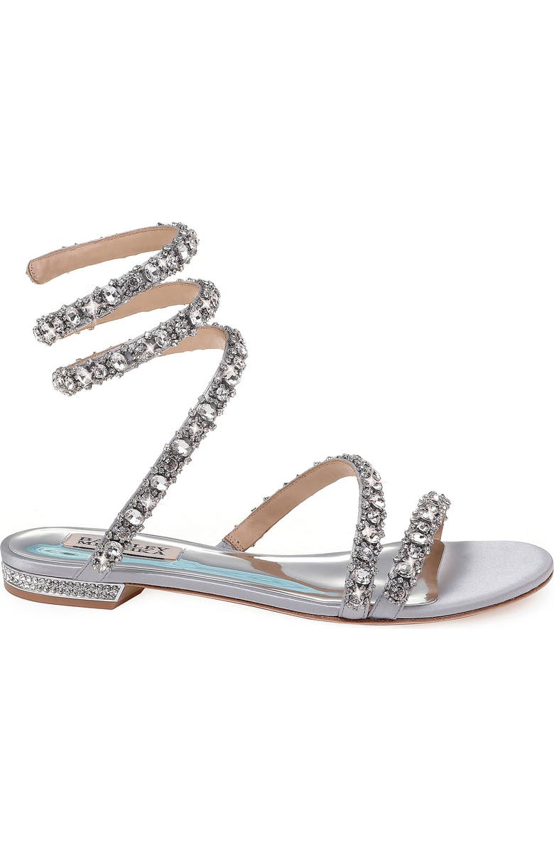 Badgley Mischka Collection Badgley Mischka Paz Crystal Ankle Wrap Sandal, Alternate, color,
