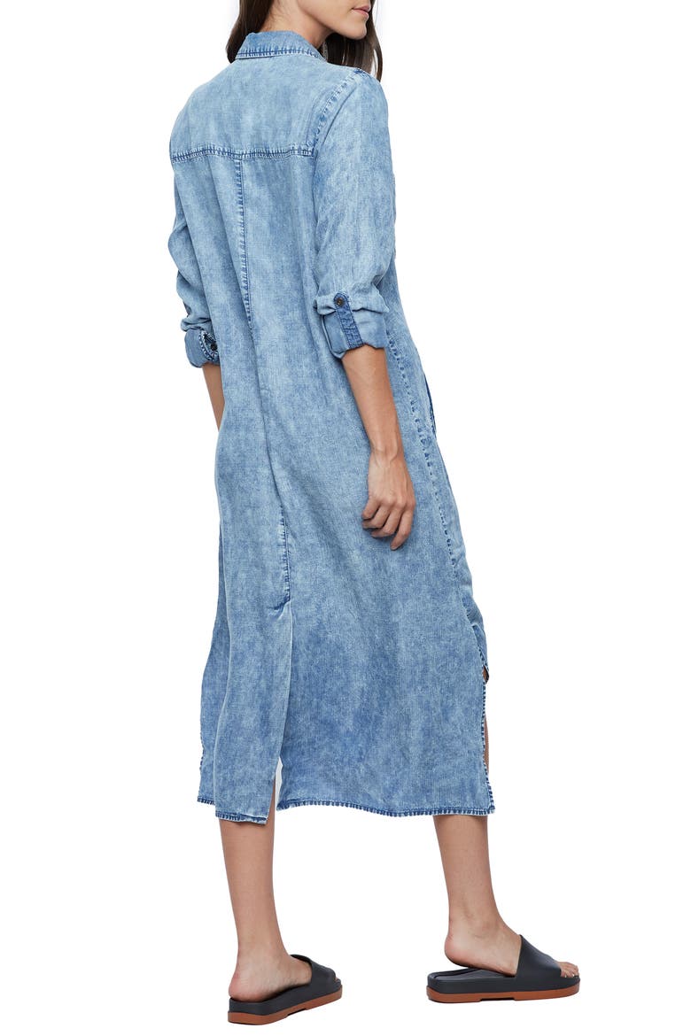 Denim Chill Out Shirtdress, Alternate, color, PLEASANT BLUE (FINISHED HEM)