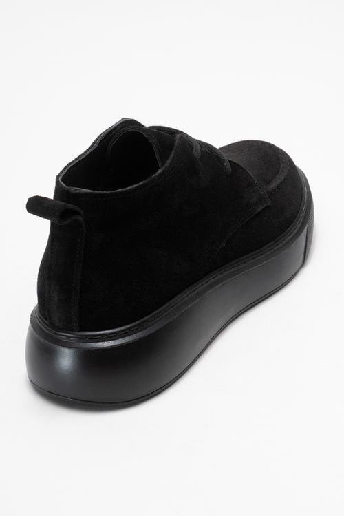 Forever & Always Shoes Lilya Leather Chukka Boot In Black