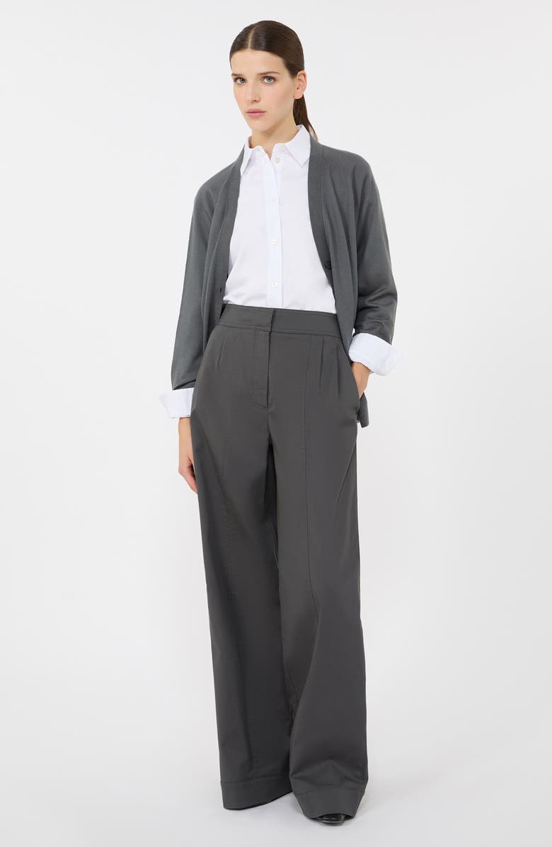 MM by Max Mara Veloce Cotton Shirt, Alternate, color, Optical White