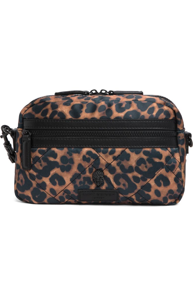 Kurt Geiger London Leopard Print Crossbody Bag, Main, color,