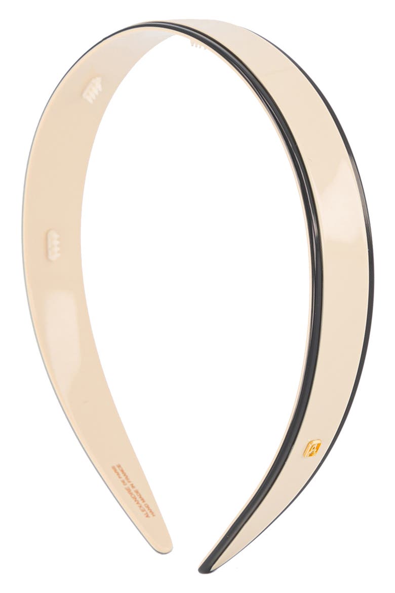 Contrast Stripe Headband, Main, color, BEIGE LESERE