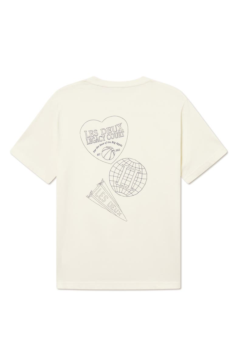 Les Deux Atlas Logo Graphic T-Shirt, Alternate, color, Ivory