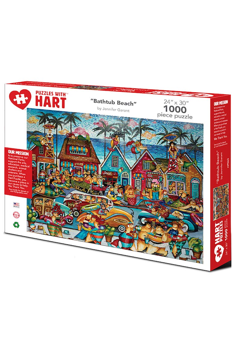 Bathtub Beach by Jennifer Garant, 24 x 30 Inches, 1000 Piece Puzzle, Main, color, Multicolored