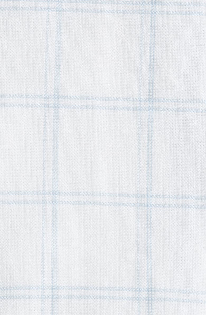 WEEZIE Set of 2 Scalloped Kitchen Towels, Alternate, color, French Blue Windowpane