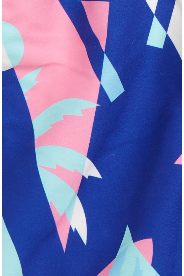 Kids' Overlay Blue Swim Trunks, Alternate, color, BLUE