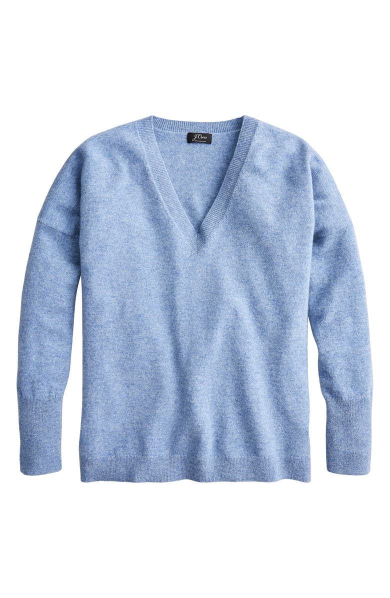 J.Crew V-Neck Boyfriend Cashmere Sweater, Main, color,