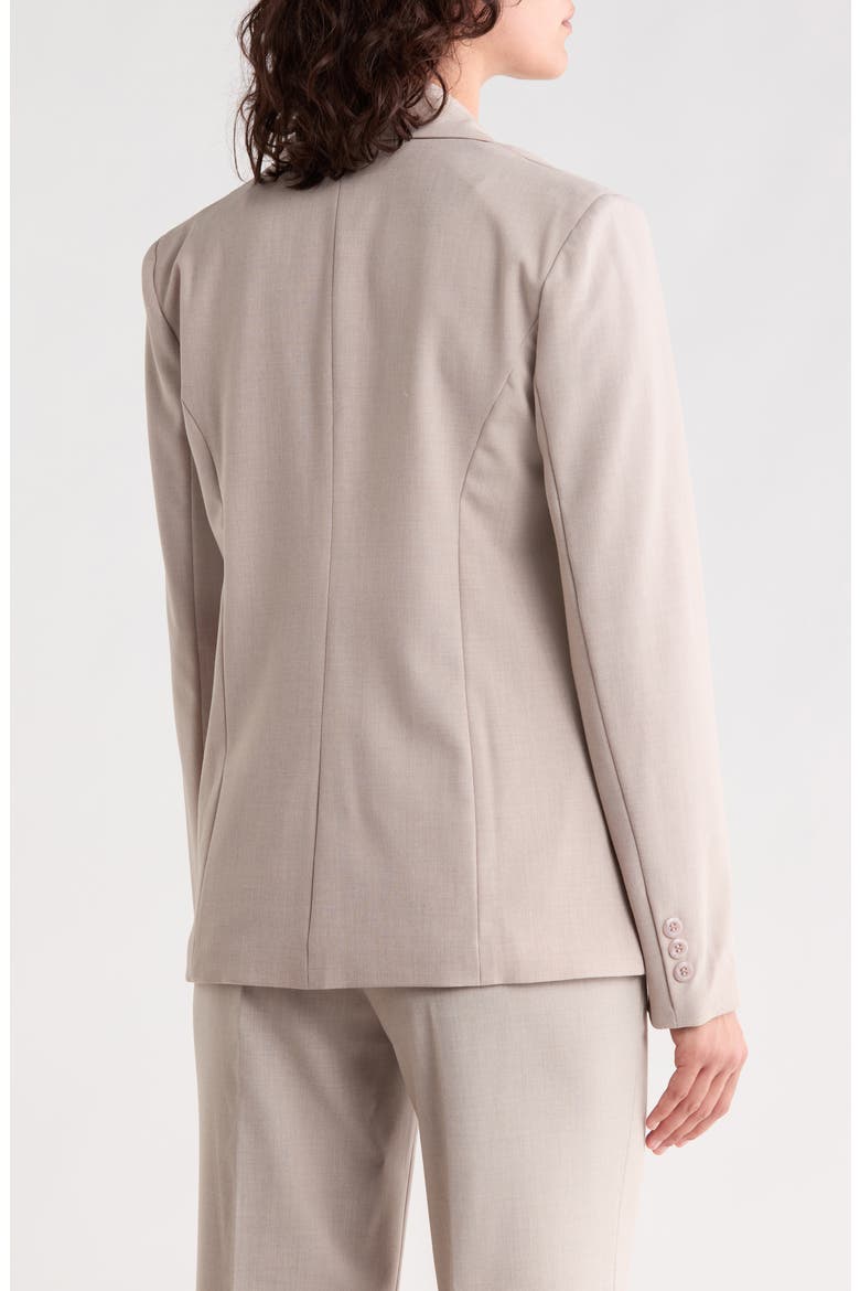 One-Button Structured Blazer, Alternate, color, OATMEAL