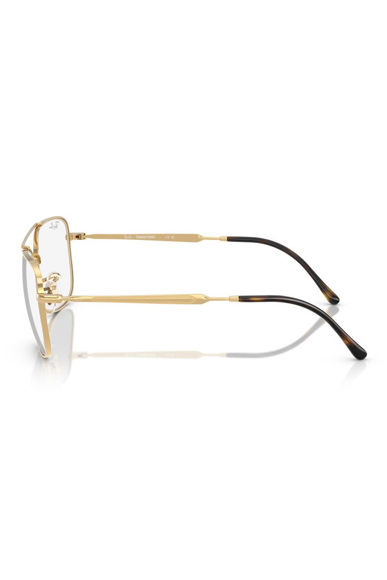 62mm Polarized Oversize Rectangular Transition Sunglasses, Alternate, color, ARISTA