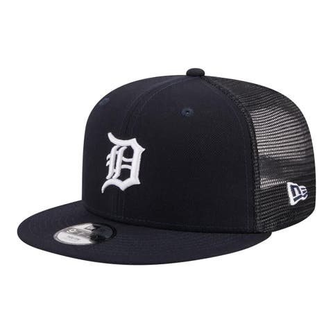 Youth New Era  Navy Detroit Tigers 9FIFTY Trucker Snapback Hat