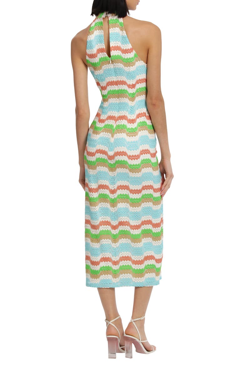 Stripe Knit Midi Dress, Alternate, color, MULTI
