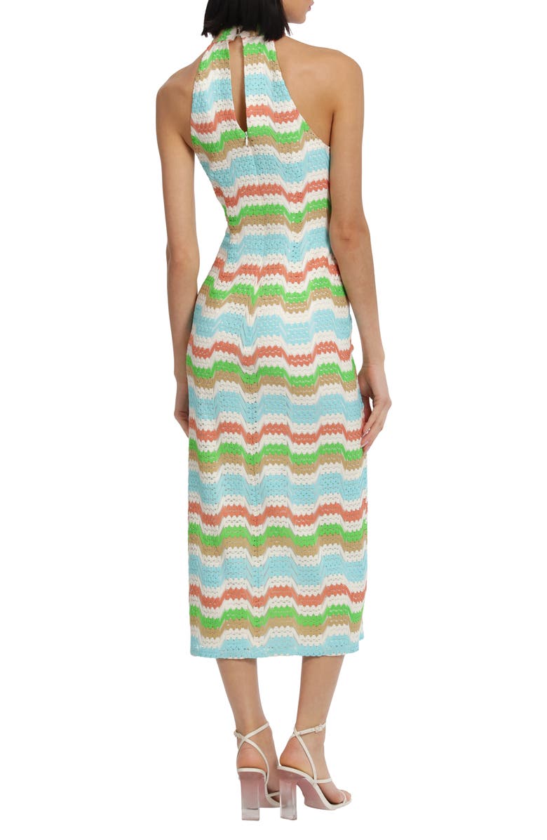 DONNA MORGAN FOR MAGGY Stripe Knit Midi Dress, Alternate, color, 