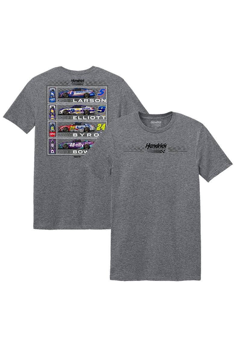 Men's Classic Ink Heather Gray Hendrick Motorsports Car T-Shirt, Main, color, Athletic Heather Gray
