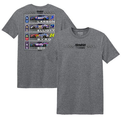 Men's Classic Ink Heather Gray Hendrick Motorsports Car T-Shirt