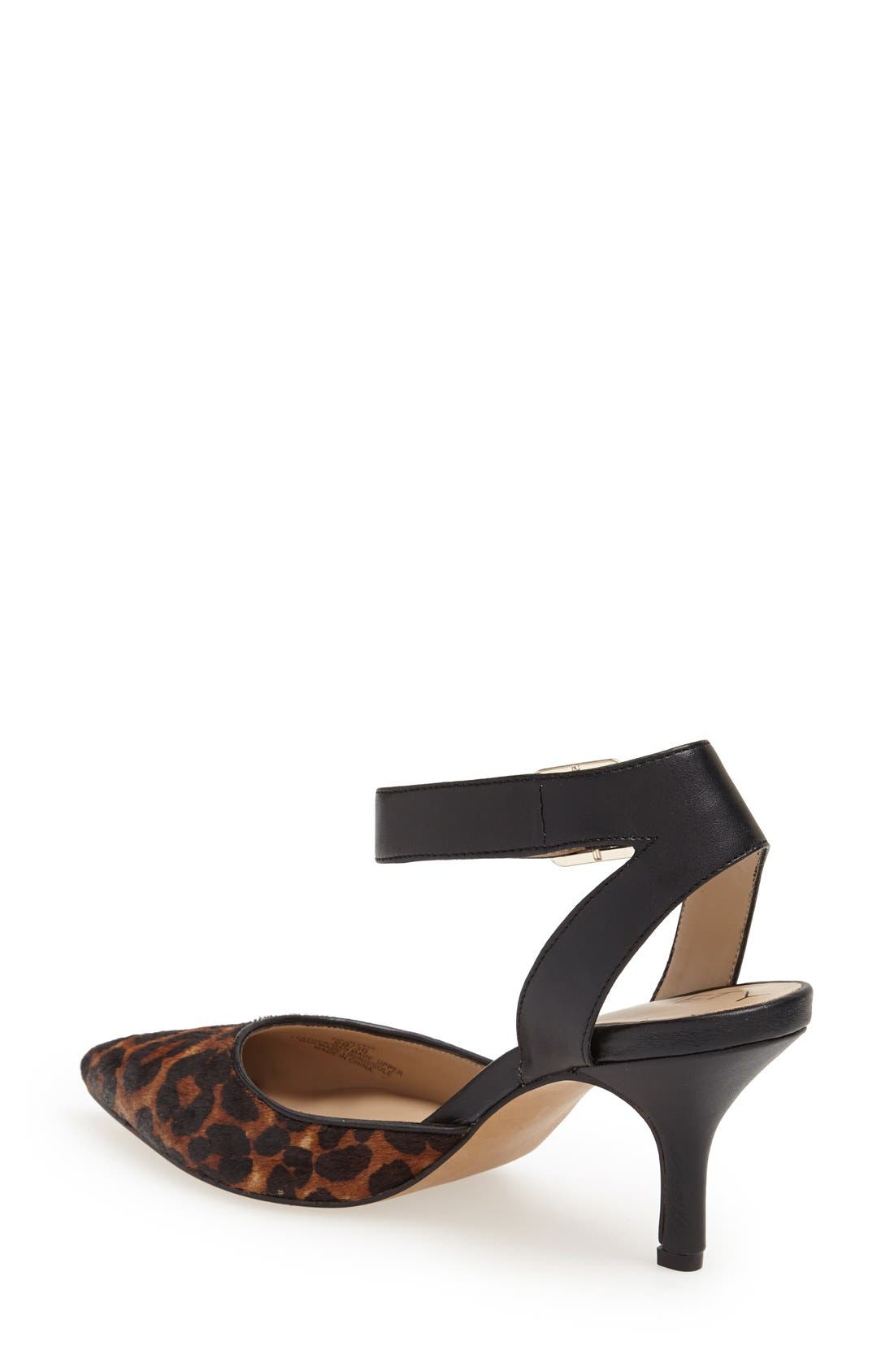 'Olyvia' Calf Hair Pump, Alternate, color, BROWN/ BLACK CALF HAIR