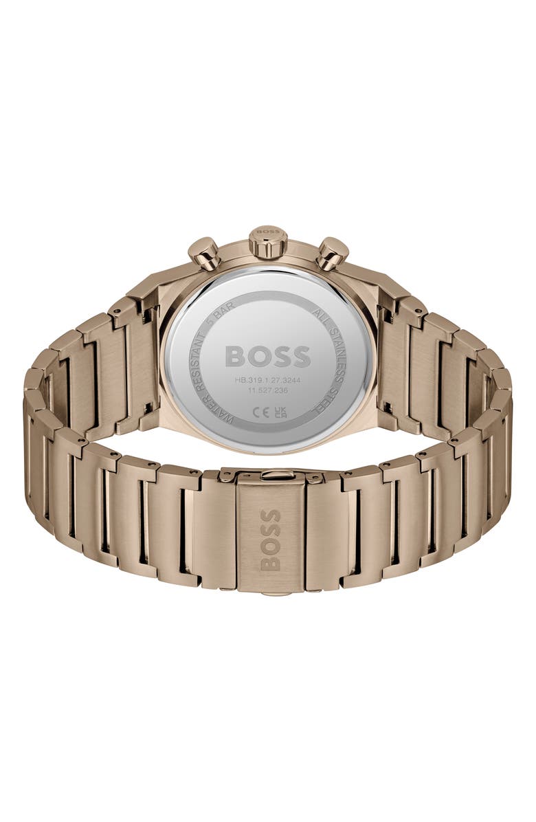 BOSS Candor Chronograph Bracelet Watch, 41mm, Alternate, color, Olive Green