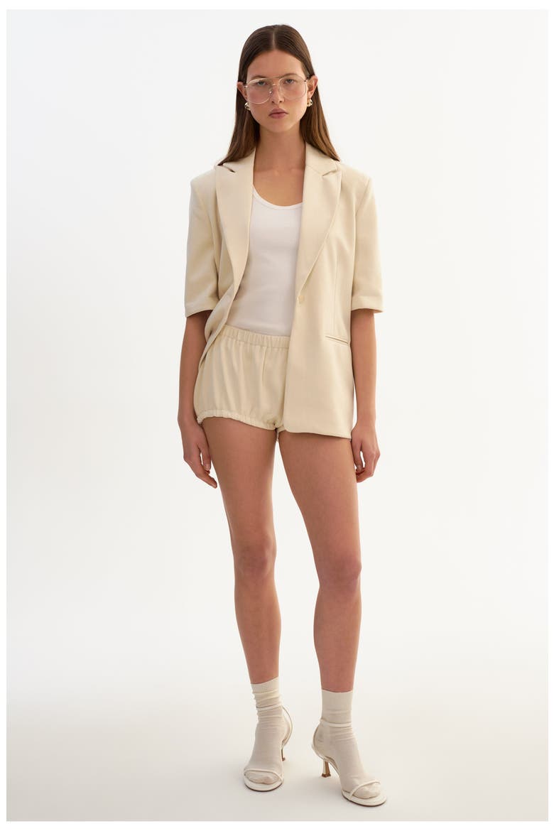 Cleo | Faux Suede Bloomer Shorts, Alternate, color, Opal